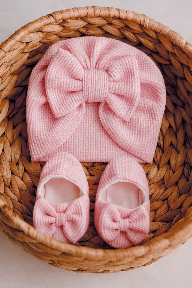 Kız Bebek Bone ve Patik - 1