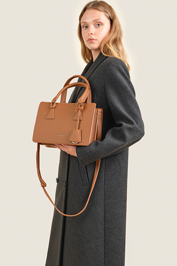 DİKDÖRTGEN FORM ÇİFT ASKILI EL ÇANTASI - 2