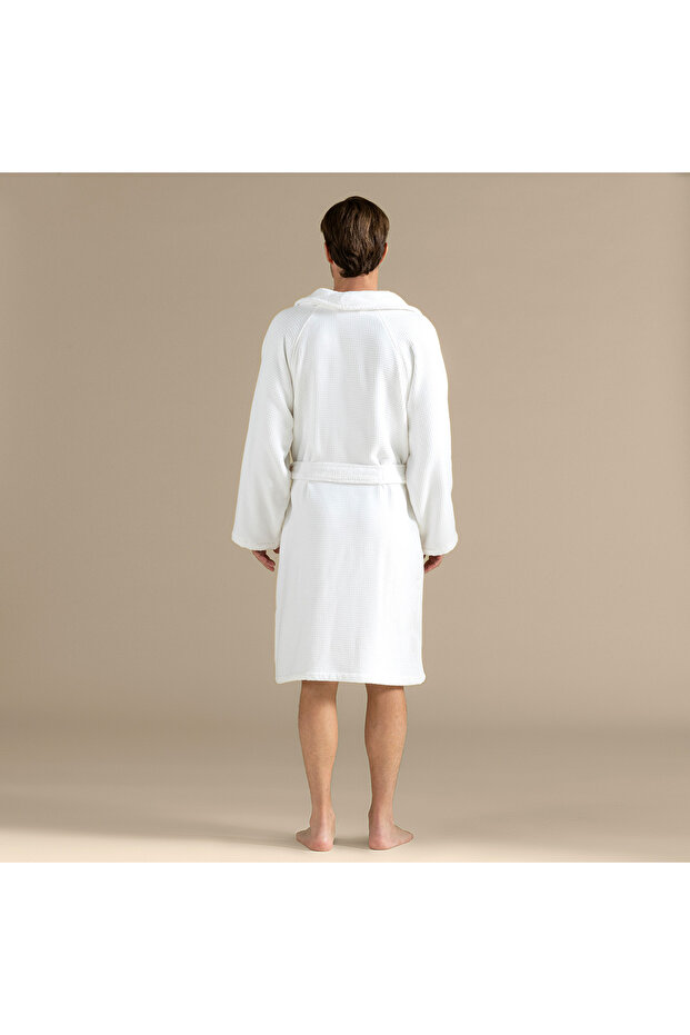 Frances Unısex Bornoz Beyaz - 7