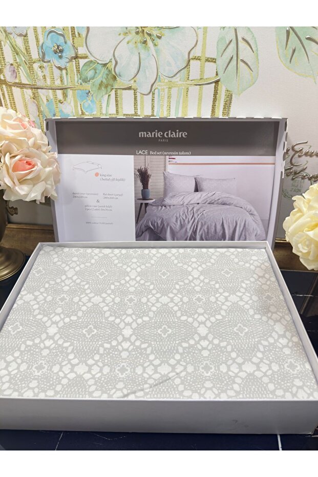 Lace King Size Duvet Cover Set