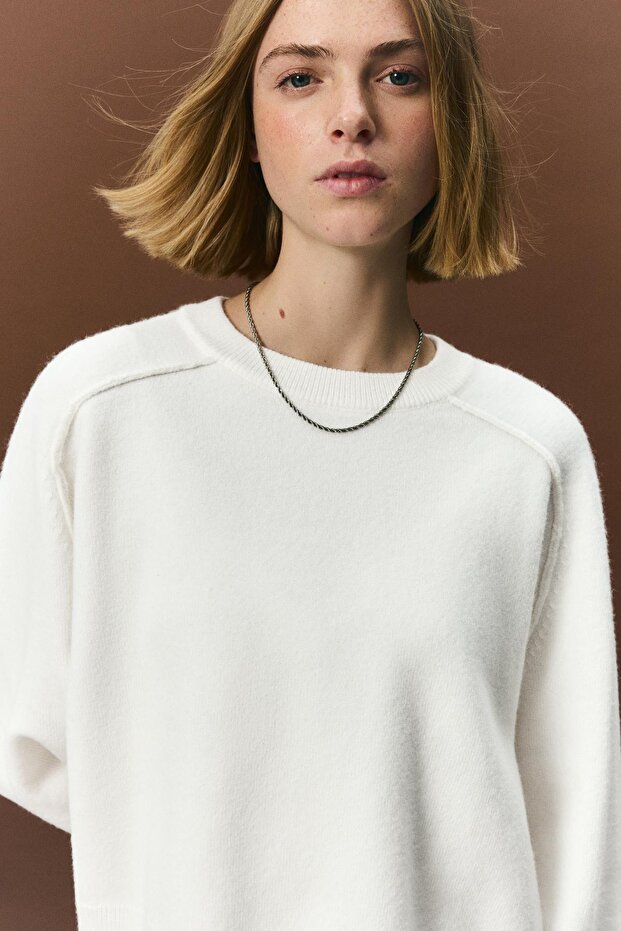 Dikişli triko kazak - 1