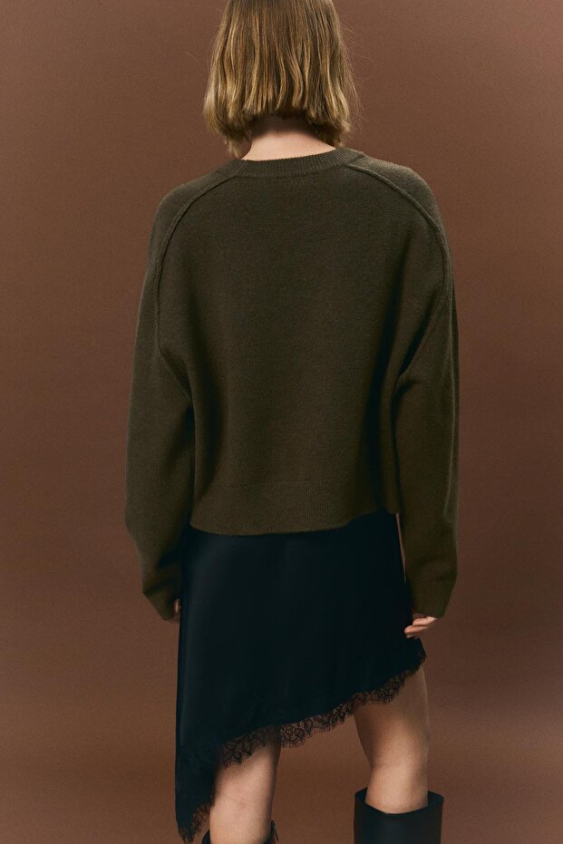 Dikişli triko kazak - 3