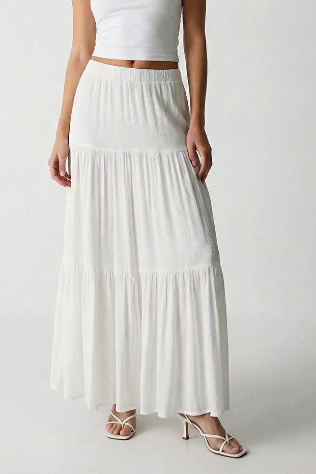 Fitilli Midi Etek - 1