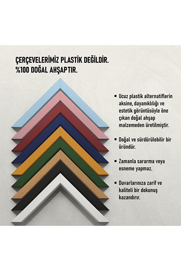 Çerçeveli Tekli Takvim Tablo Poster Tablo TK/191 - 7