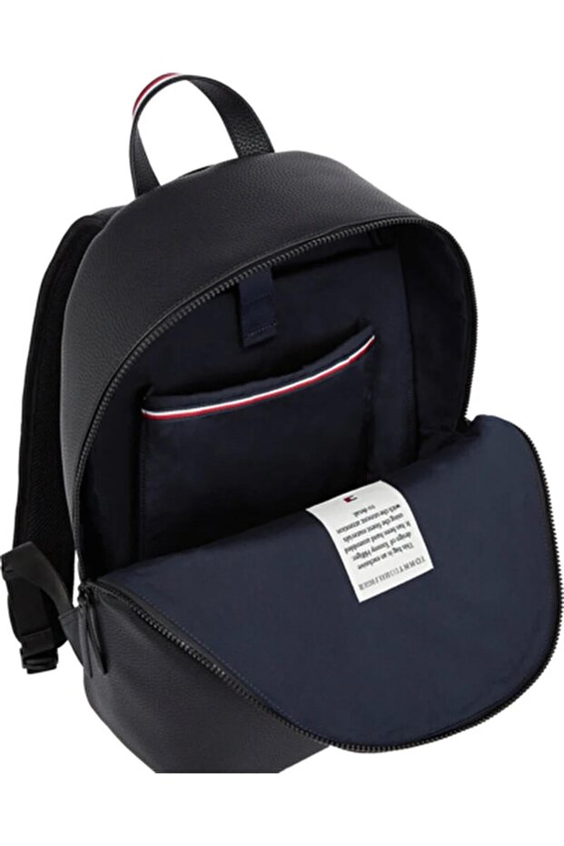 Polyesterový černý pánský batoh Essential Pu Backpack - 2