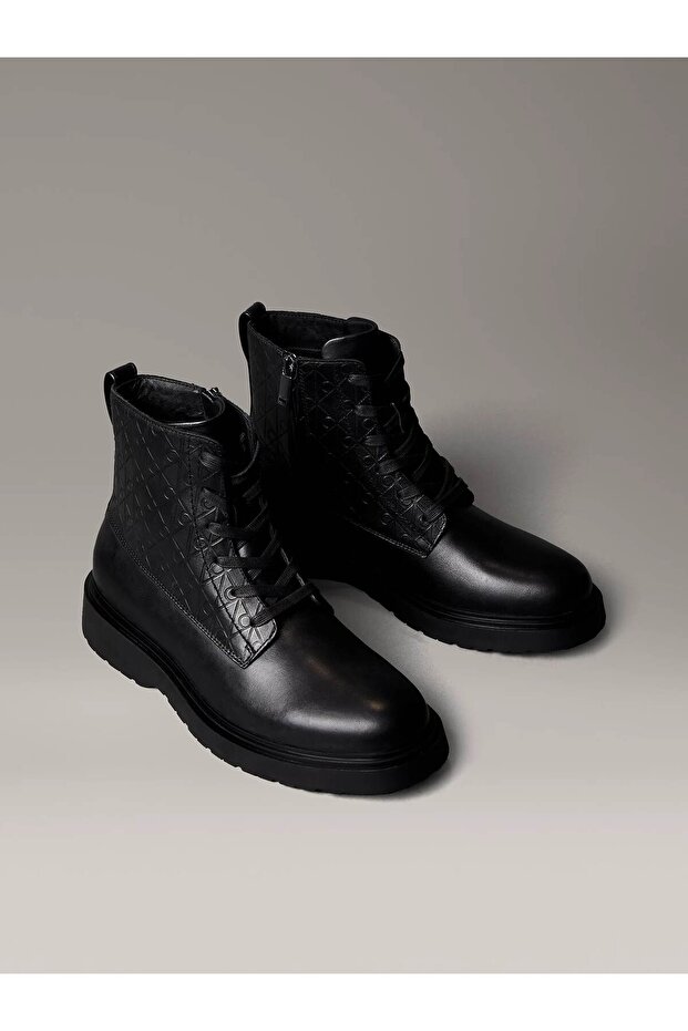 COMBAT ESS LACE UP ZIP BOOT AOP - 2