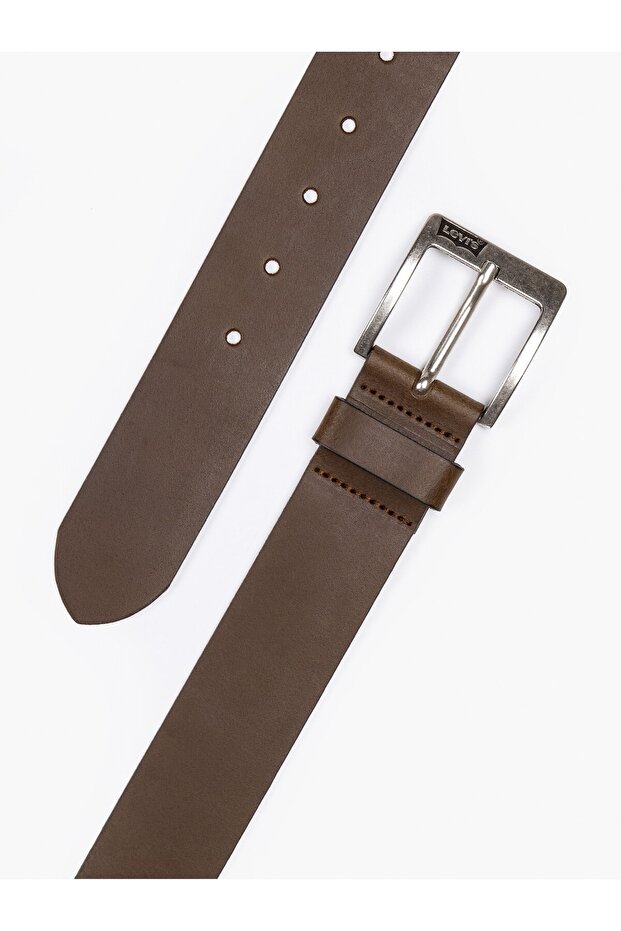 Cloverdale Erkek Kahverengi Deri Kemer 38016-0300 - 4