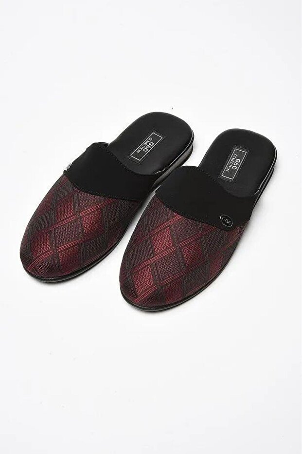 Premium Men's House Slippers, Patterned, Stylish Design, Comfortable, Casual, Boxed Slippers