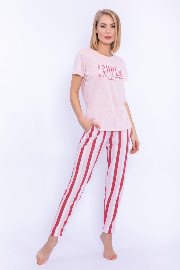 8275 Summer Powder Salmon Women's Slim Fit Homewear
