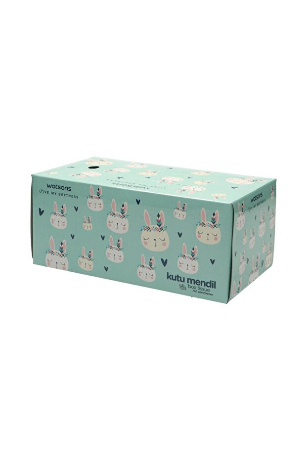 100 Adet Rabbit Kutu Mendil X2 Adet - 1