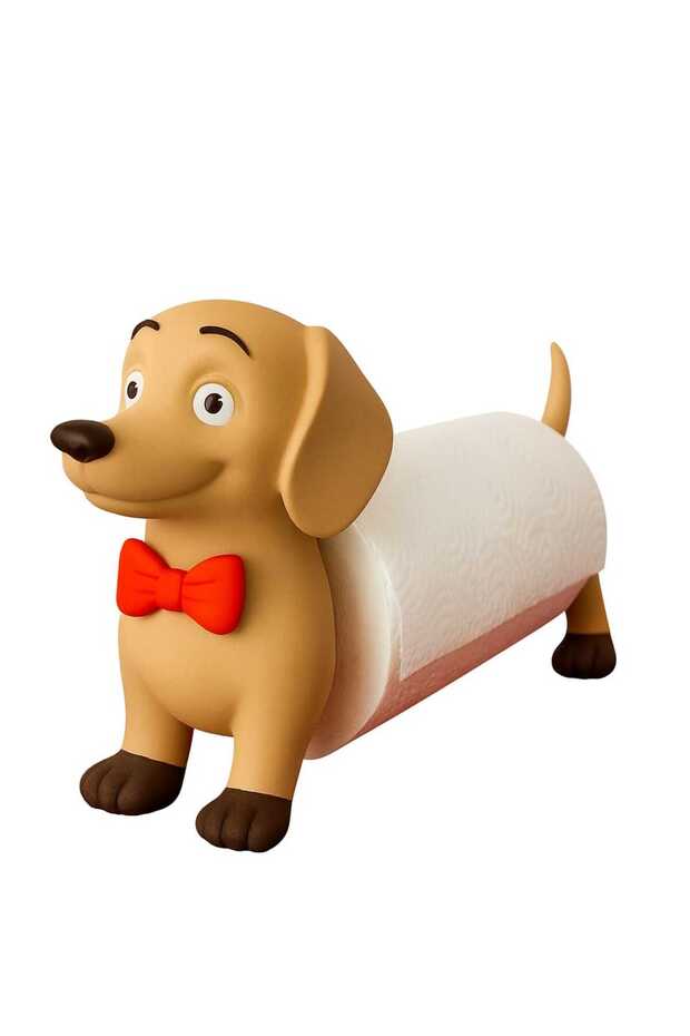 Decorative Paper Towel Holder, Roll Napkin Holder, Dog Figured Towel Holder, Towel Holder