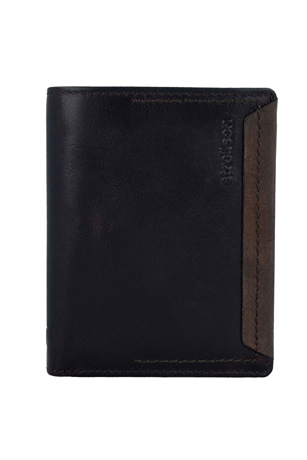 Camden Silverbörse Leder 10 cm - 1