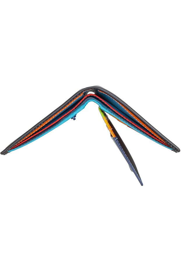 Geldbörse RFID Leder 9,5 cm - 4