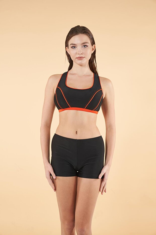 2513-550 Women's Swimmer Bikini Shorts Suit