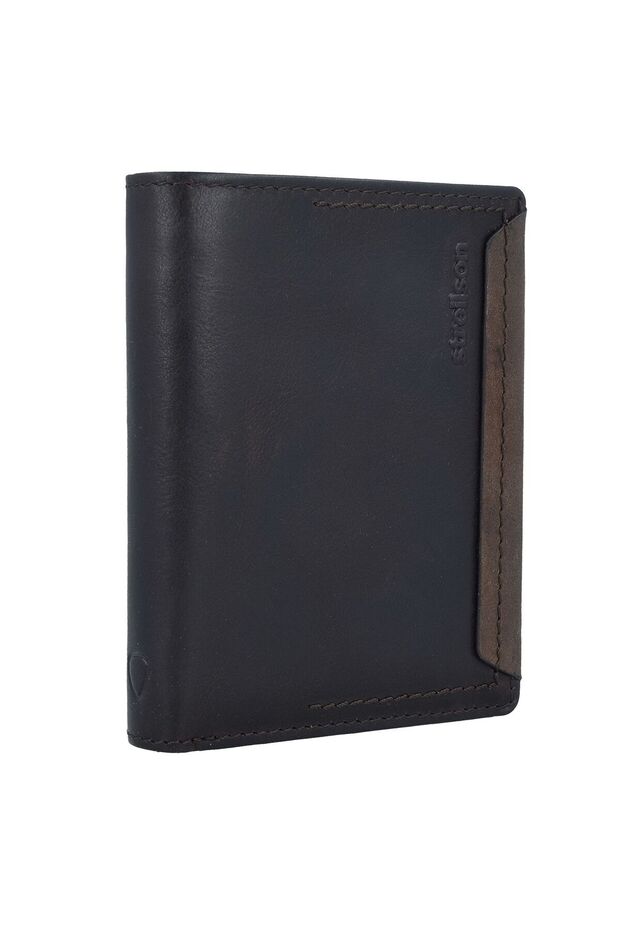 Camden Silverbörse Leder 10 cm - 2