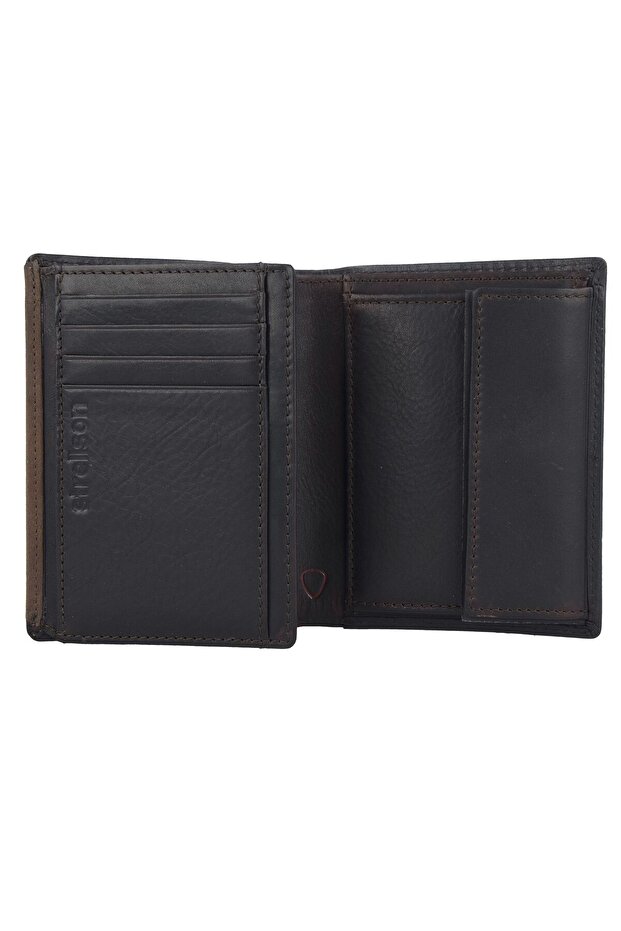 Camden Silverbörse Leder 10 cm - 5
