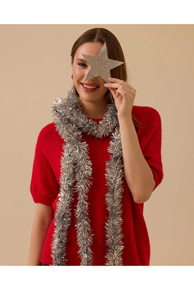 Kısa Kollu Triko Bluz - 1