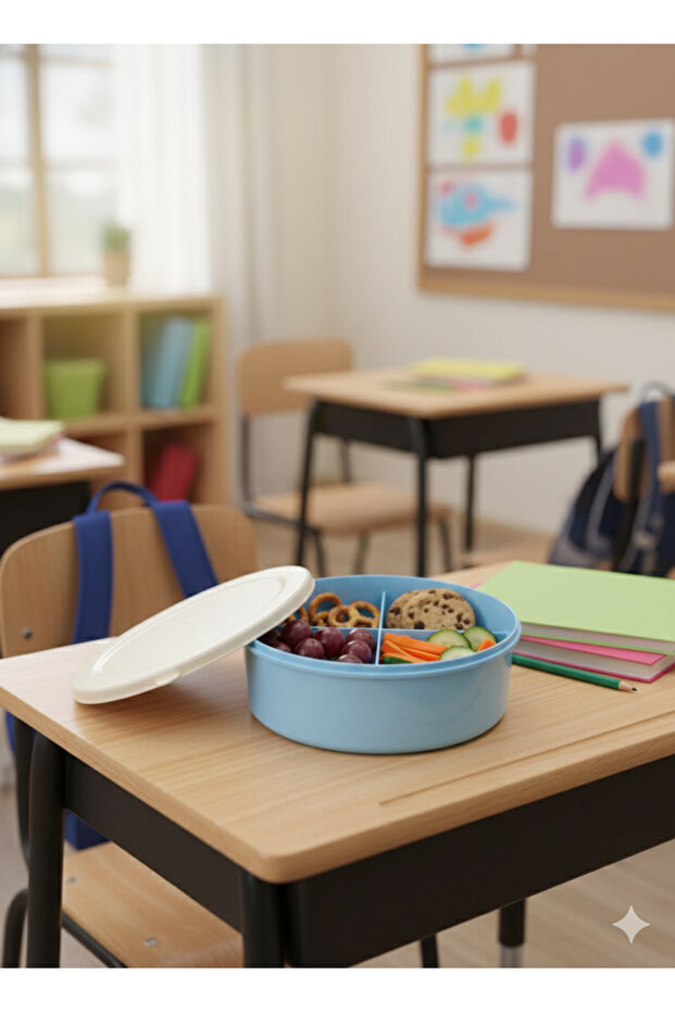 حاوية تخزين دائرية 3 أقسام - 3