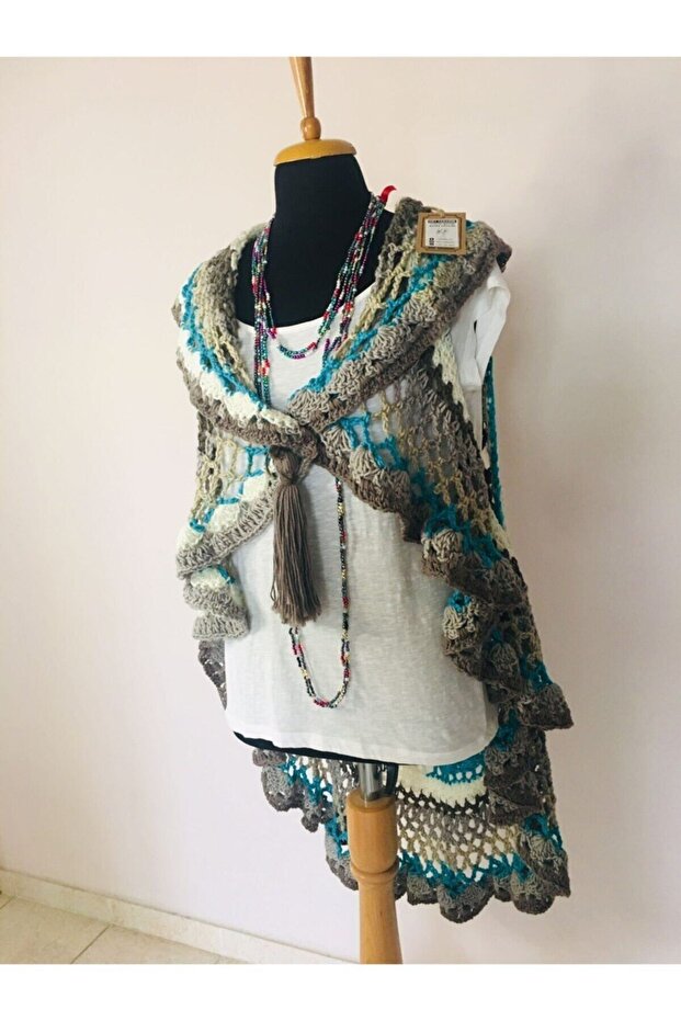 Boho Galaxy Kışlık Kombin Yelek - 7