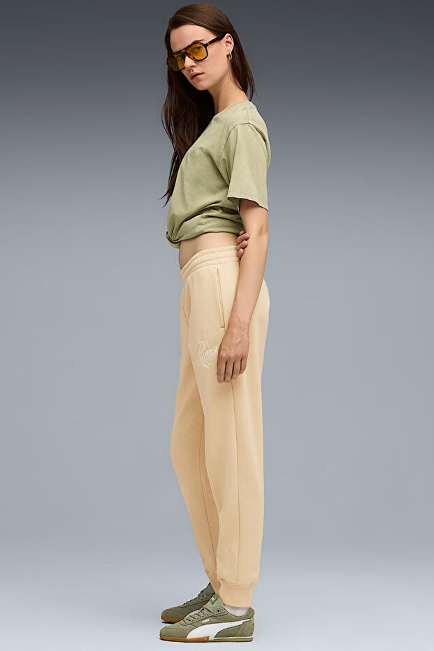 Essentials Script Women's Cream Sweatpants - 3