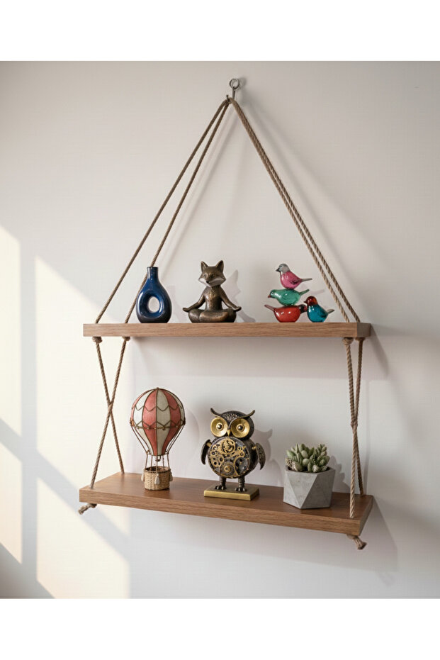 Halatlı duvar rafı - 4