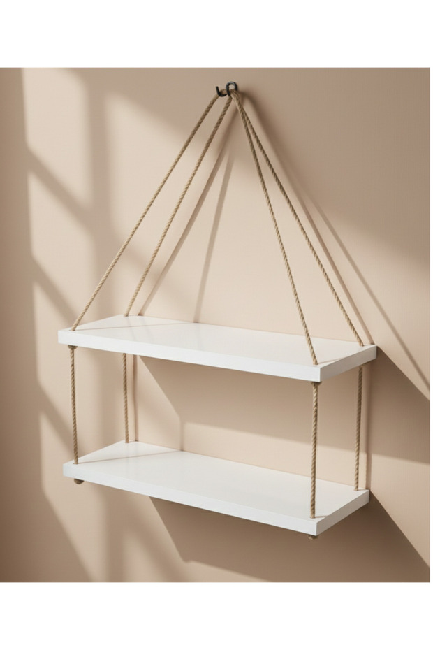 halatlı duvar rafı - 3