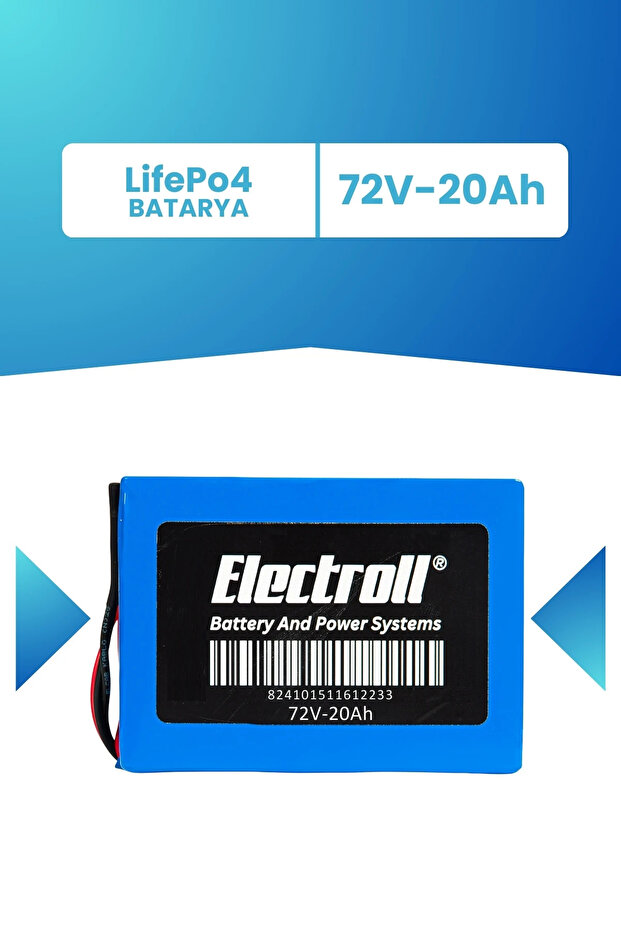 72V 20Ah LifePo4 Batarya - 1