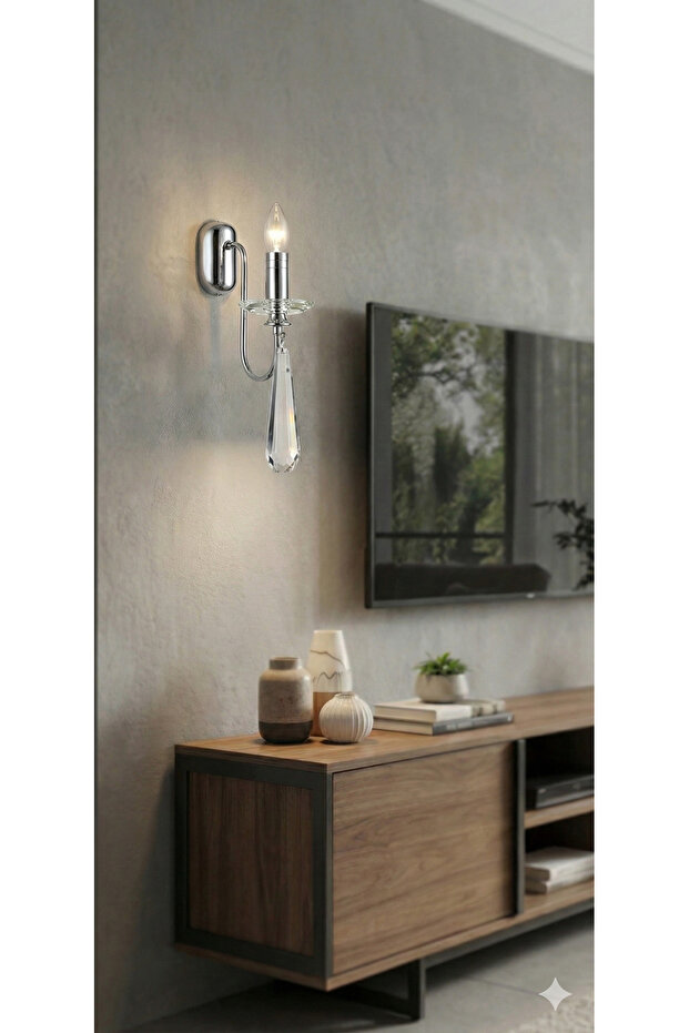 Kontes Tekli Aplik Krom - 3