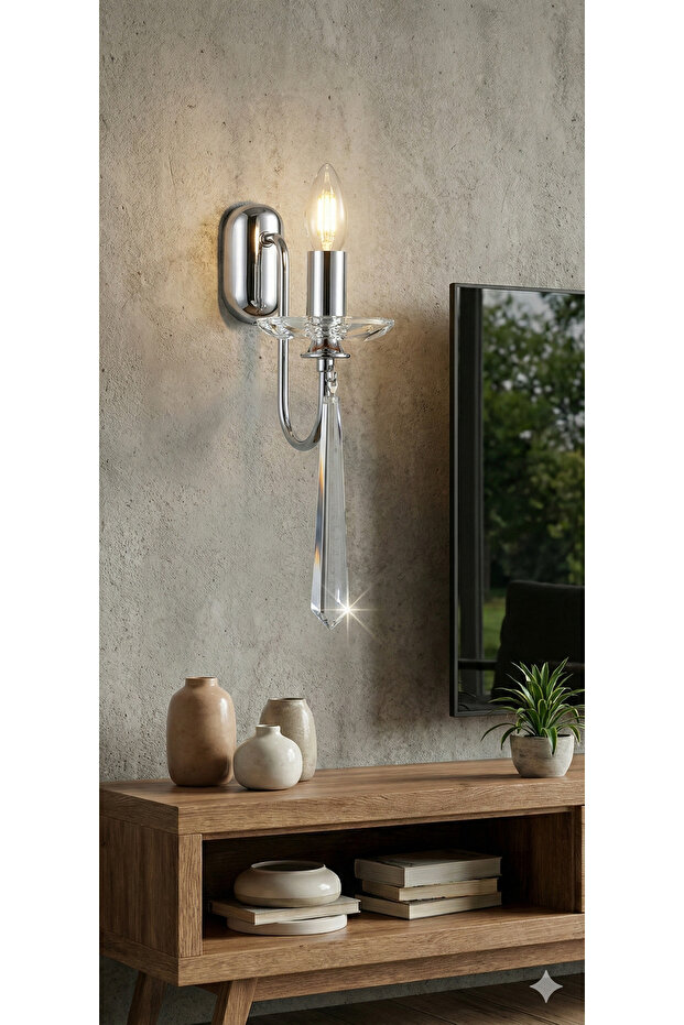 Kontes Tekli Aplik Krom - 1