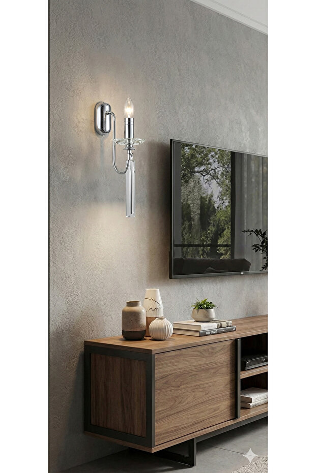 Kontes Tekli Aplik Krom - 5