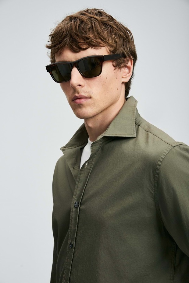 112010686 Ferla Basic Gömlek Regular Fit Erkek Gömlek BEYAZ - 5