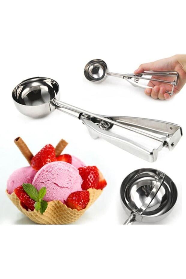 22 cm Stainless Steel Ice Cream Scoop - Large Cookie Scoop