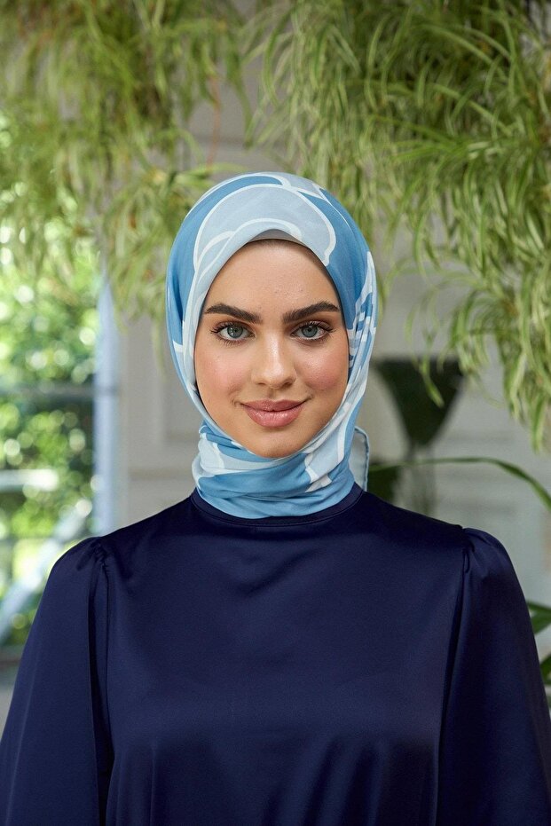 Summer Radiance Collection Soft Scarf Cobalt Aqua Green 1188-12