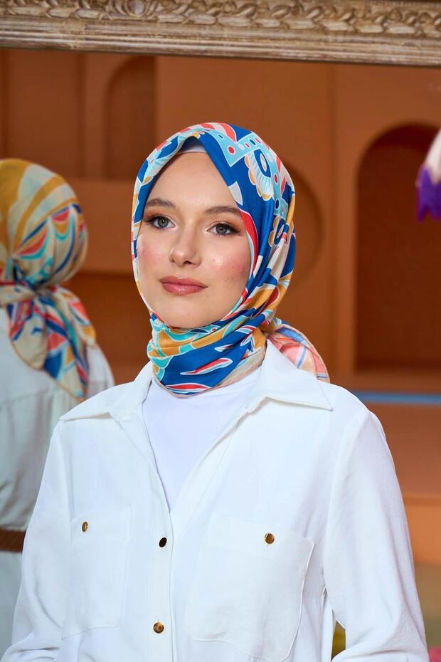 وشاح ناعم من مجموعة مراكش باللون الأصفر والأسود 1202-09