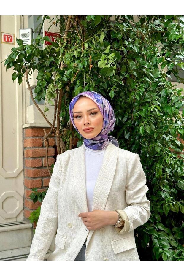 Pera Soft Eşarp Mor 1148-15 - 1