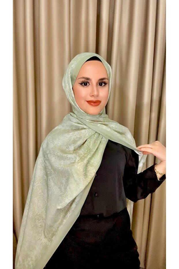 شال قطني ناعم بنمط حجري - 1