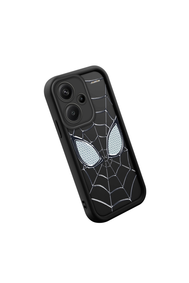 حافظة ممتصة للصدمات بنمط ممتع من السيليكون الأسود المتوافق مع هاتف Xiaomi Redmi Note 13 Pro Plus - 4