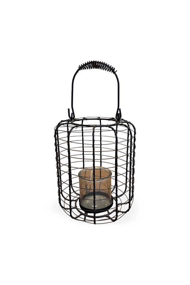 Metal Lantern - Siyah - 2