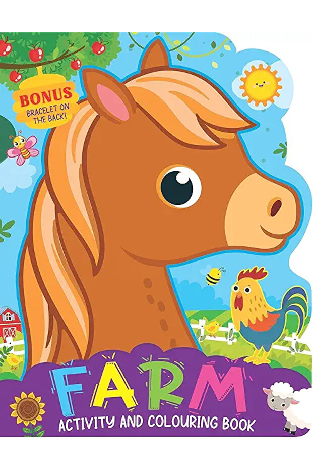 Farm Activity And Colouring Book- Die Cut...