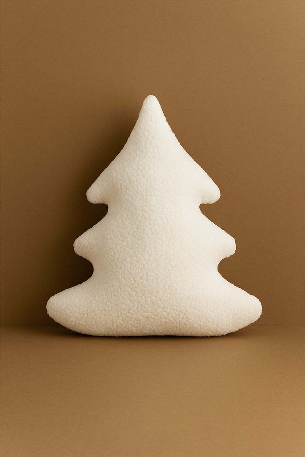 Pine Tree Shaped Plush Throw Pillow 38X50 cm