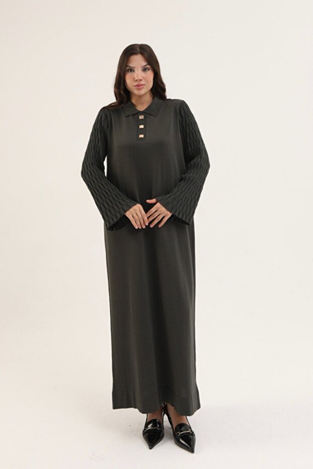 Tricotaj Rochie Lungă - 1