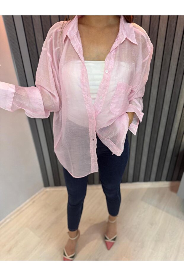 Salaş Şeffaf Gömlek - 1