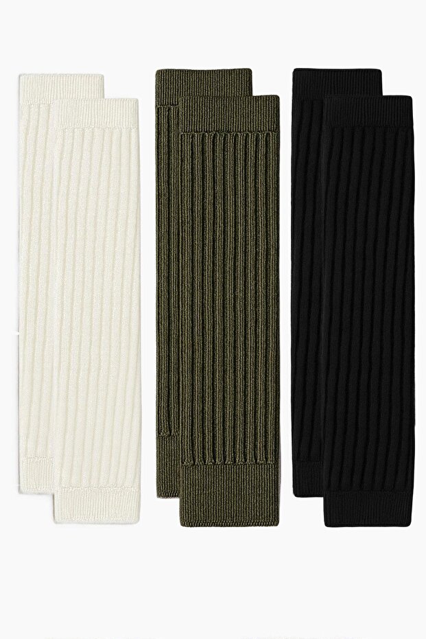 3 Çift Basic Kalın Pamuk Karışımlı Tozluk - 1