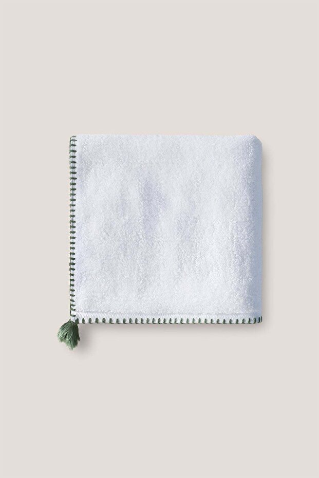 Decorative Stitched Tassel Towel 600 Gr/M² 30X30