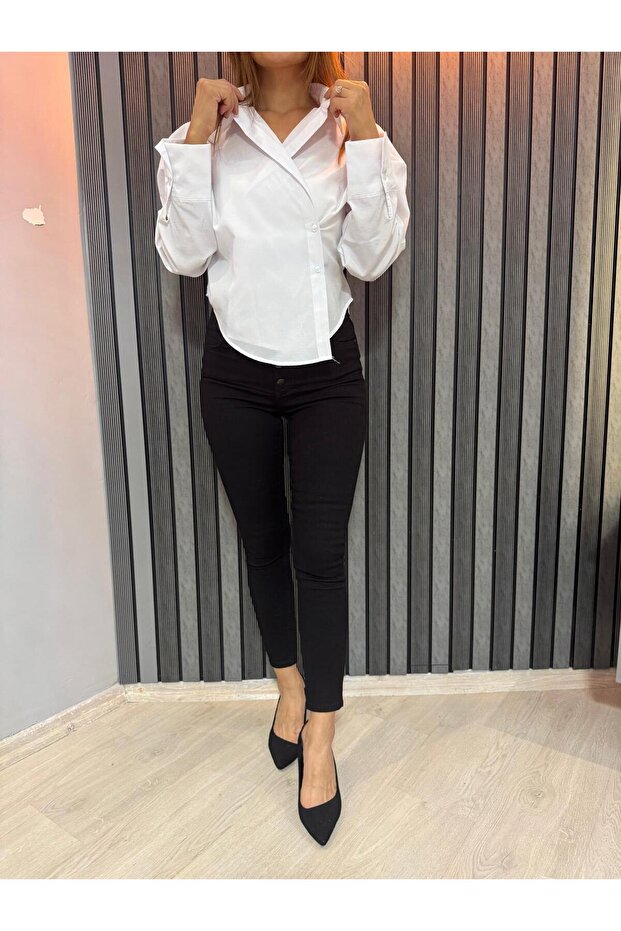 Oversize Blazer Gömlek - 1