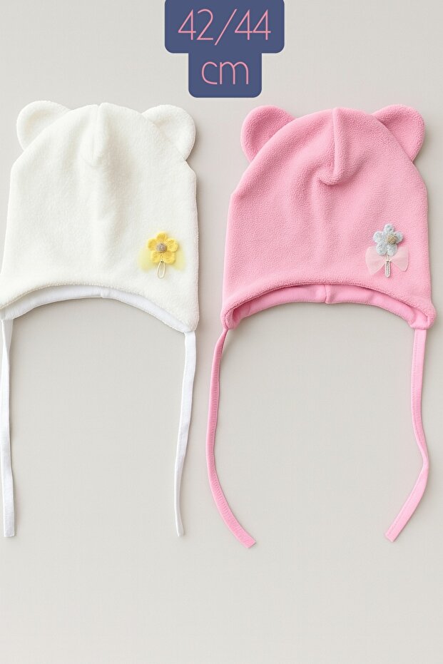 Fleece on the Outside, 100% Cotton on the Inside, 2-Pack Baby Beanie