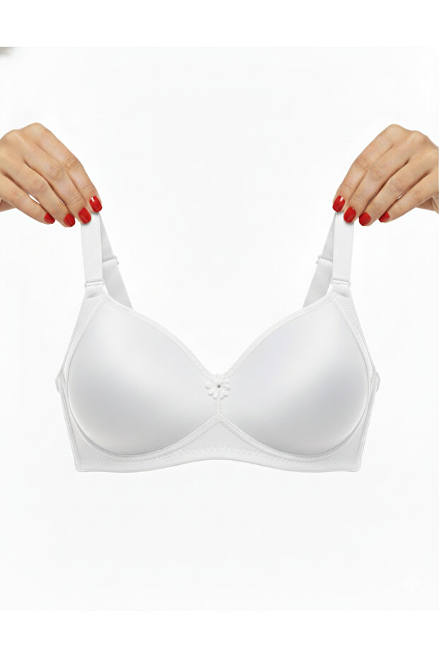 Covered Underwireless Push up Bra - 4