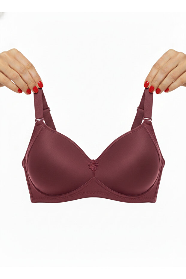 Covered Underwireless Push up Bra - 4