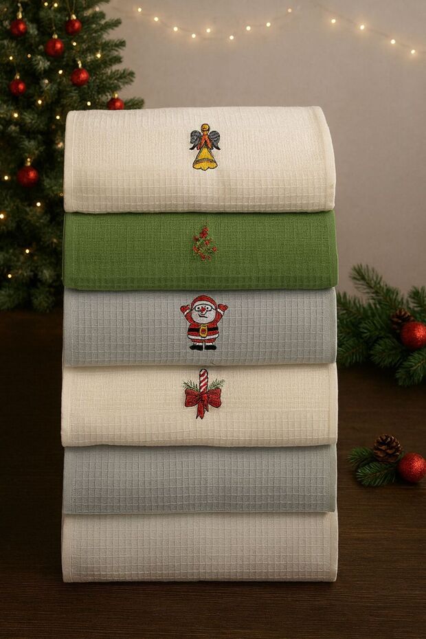 Kitchen utensils set, Christmas patterns