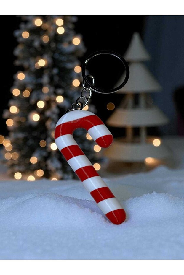 Keychain New Year (Candy Cane)